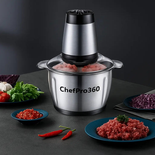 Picador de Alimentos Eléctrico ChefPro 360 ® 🔪⚡