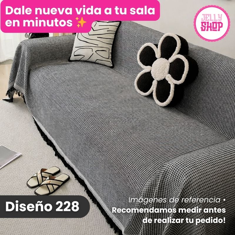 Cobertor Artesanal para Sofá 180 x 230 cm 💎Renueva tu sala!✨
