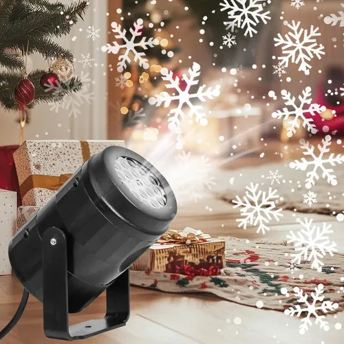 🎄 MagicProyector® | Proyector Navideño LED COPOS DE NIEVE