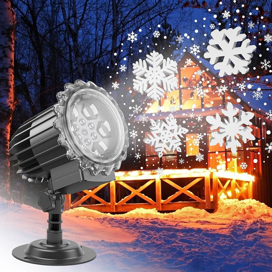 🎄 MagicProyector® | Proyector Navideño LED COPOS DE NIEVE