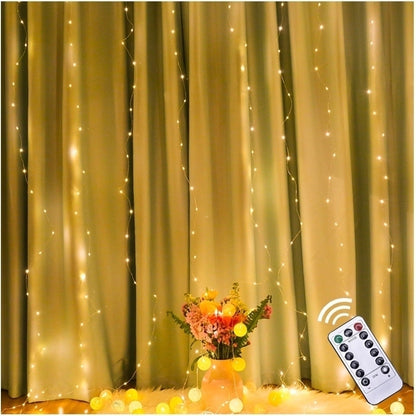 🎇 Cortina LED Cascada 3x3m – La Magia de 360 Luces ✨
